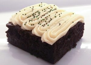 Guiness Brownie with Bailey's Irish Cream Frosting. Eat My Sweets Bakery