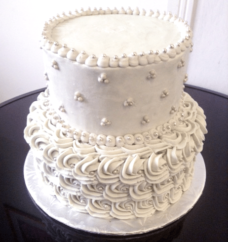2-Tier, 25th Wedding Anniversary Cake. Eat My Sweets Bakery