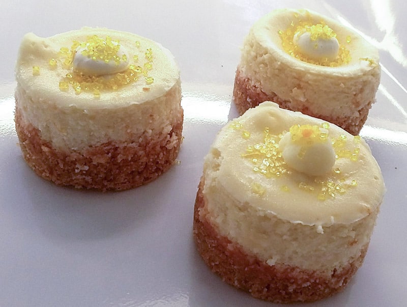 Mini Lemon Cheesecake. Eat My Sweets Bakery