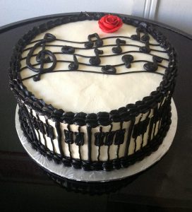 Musical Note Custom Birthday Cake. Eat My Sweets Bakery.