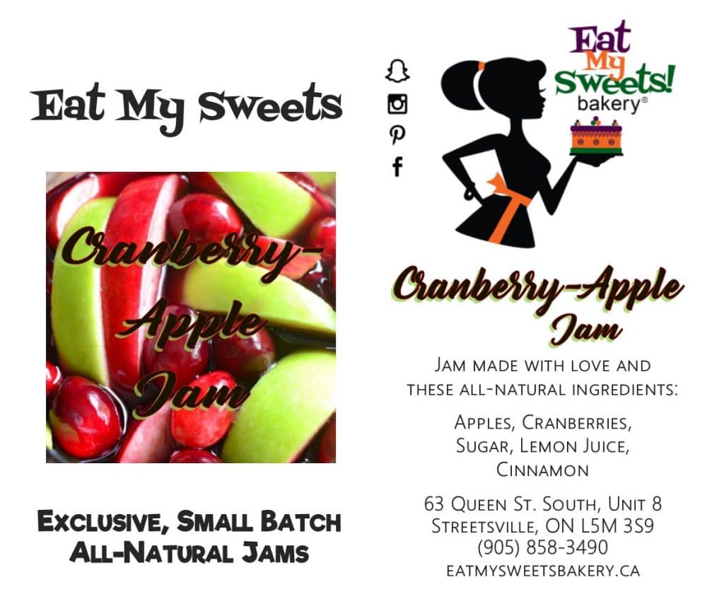 Cranberry Apple Jam. Eat My Sweets Bakery