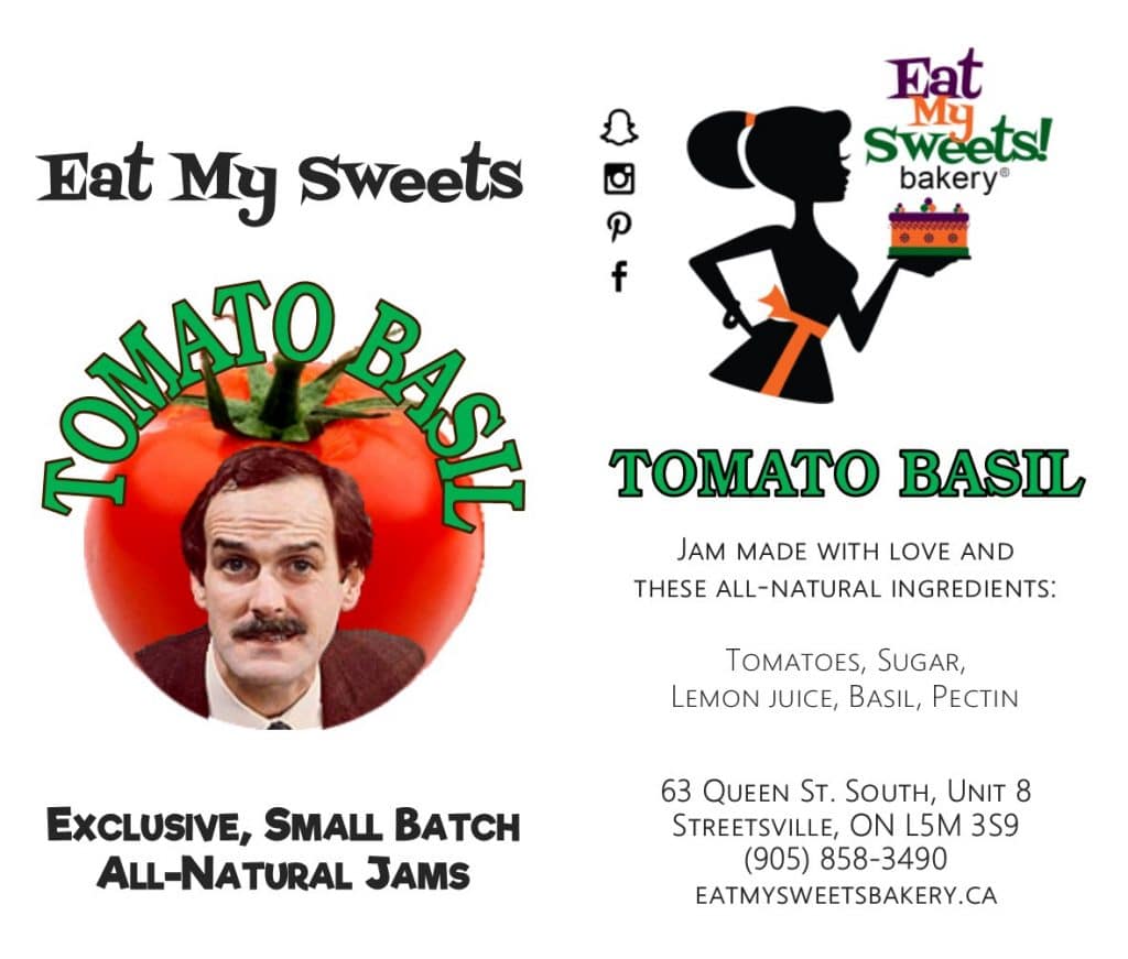 Tomato Basil Jam. Eat My Sweets Bakery