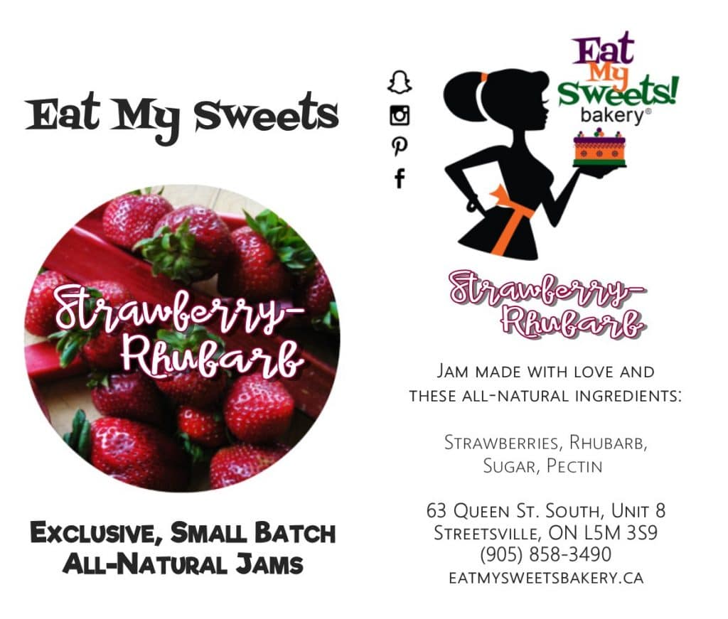 Strawberry Rhubarb Jam. Eat My Sweets Bakery