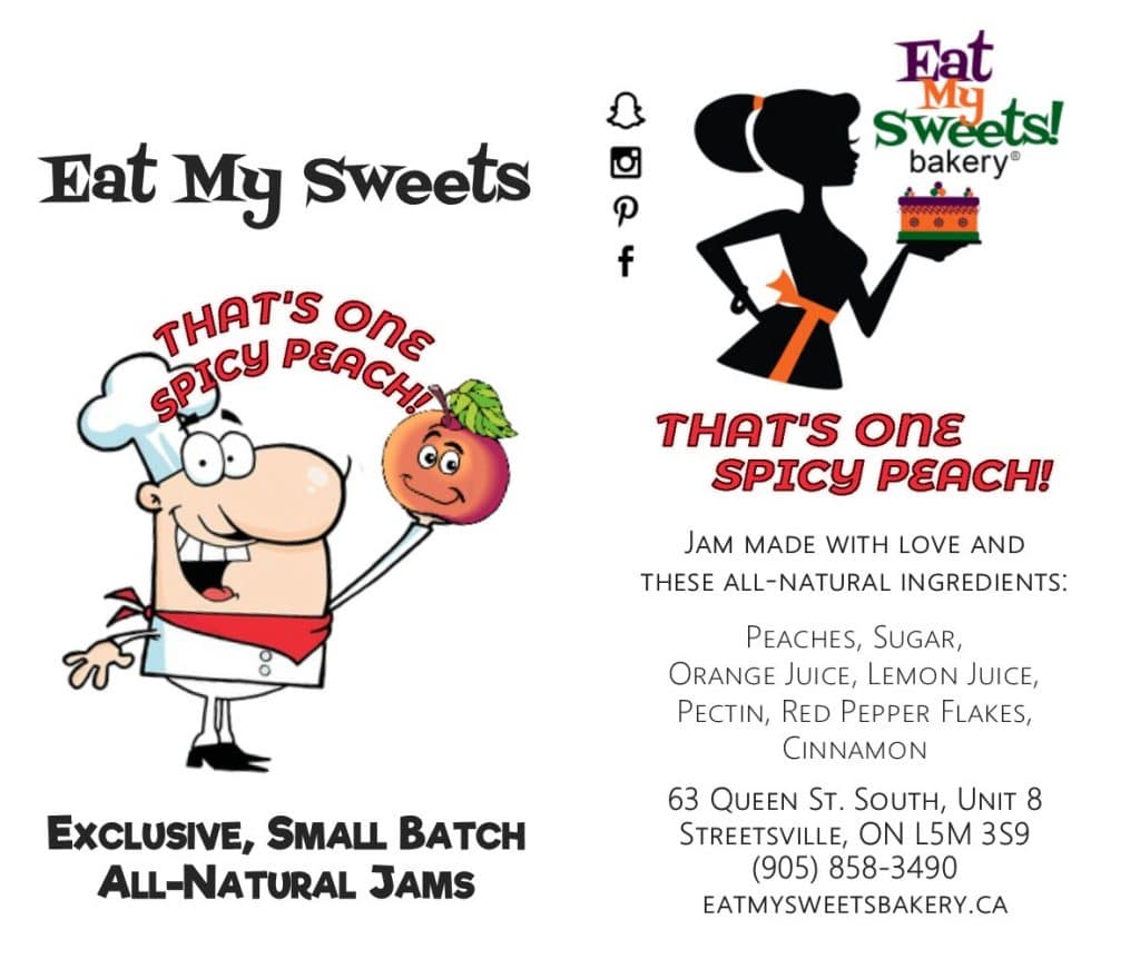 That's One Spicy Peach! Jam. Eat My Sweets Bakery