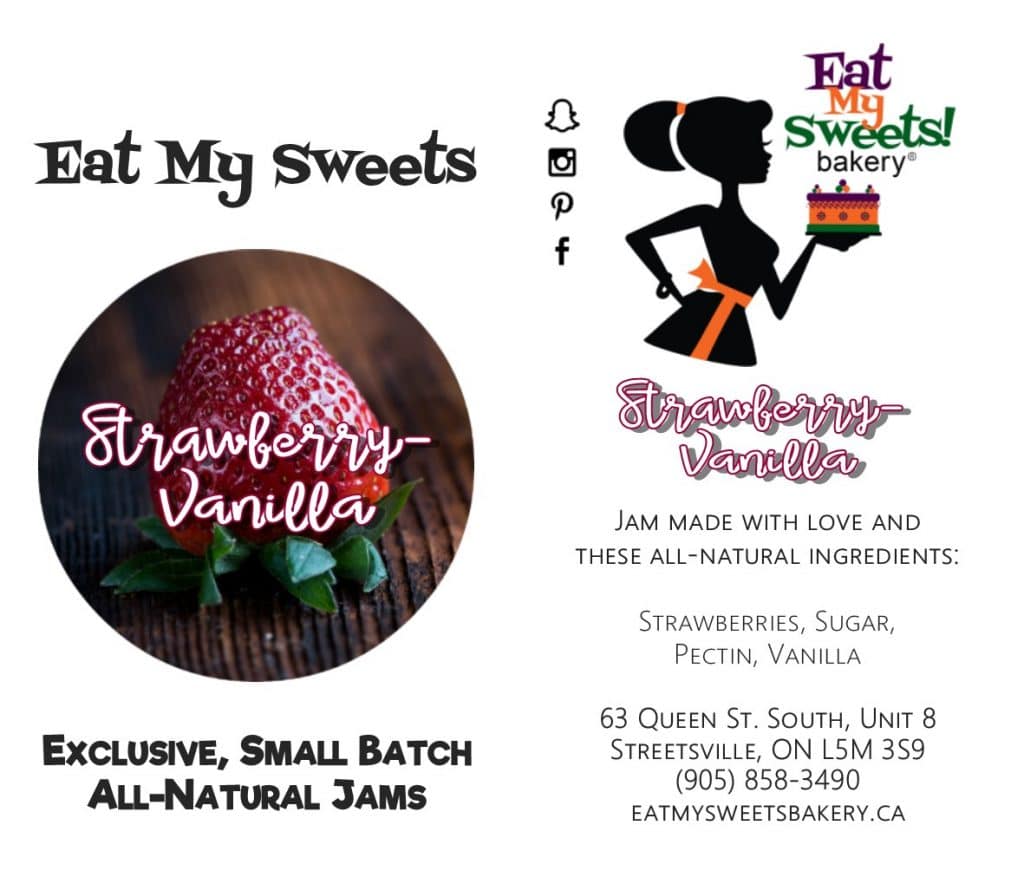 Strawberry Vanilla Jam. Eat My Sweets Bakery