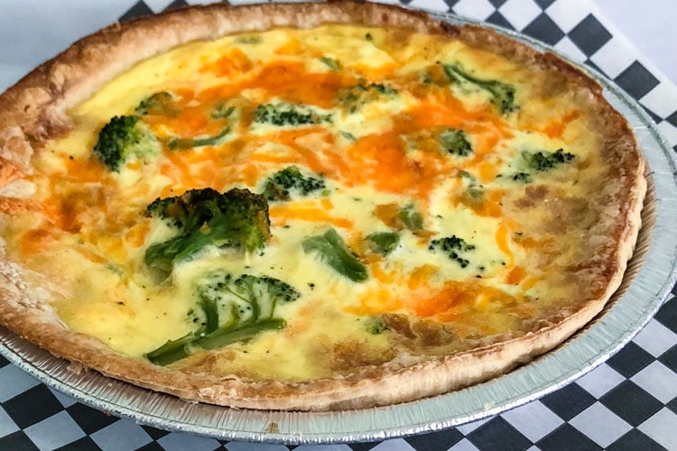 Broccoli Cheddar Quiche. Eat My Sweets Bakery