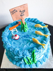 Gone Fishing 60th Birthday Cake from Eat My Sweets Bakery