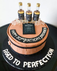 Jack Daniels themed birthday cake from Eat My Sweets Bakery