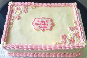 Pretty Floral Custom Birthday Cake. Eat My Sweets Bakery