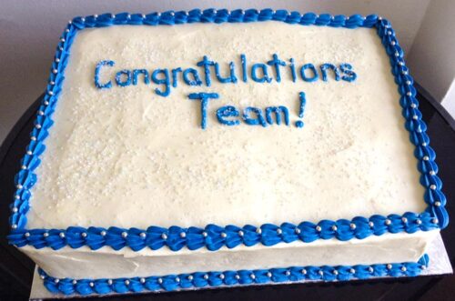Quarter Slab Corporate Celebration Cake