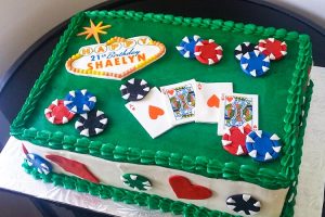 Las Vegas Theme Custom Birthday Cake. Eat My Sweets Bakery, Mississauga GTA