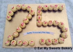 25th Anniversary Cupcake Cake from Eat My Sweets Bakery