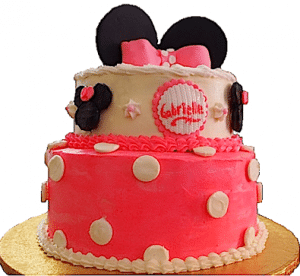 2-Tiered Minnie Mouse Birthday Cake from Eat My Sweets Bakery