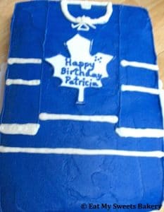Toronto Maple Leafs Birthday Slab Cake from Eat My Sweets Bakery