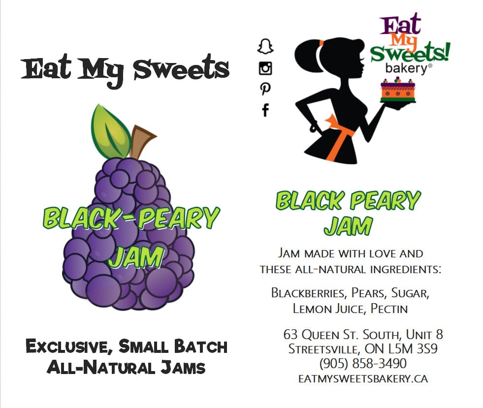 Black Peary Jam from Eat My Sweets Bakery