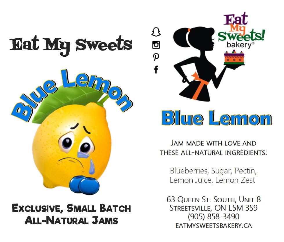 Blue Lemon Jam from Eat My Sweets Bakery