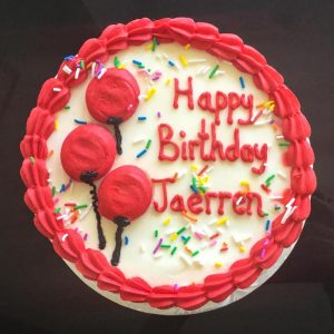 2-D Buttercream Balloons Cake