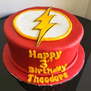The Flash Superhero Birthday Cake by Eat My Sweets Bakery
