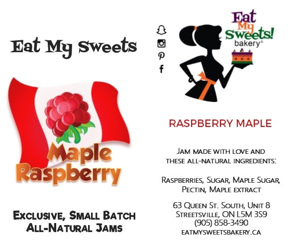 Maple Raspberry Jam. Eat My Sweets Bakery