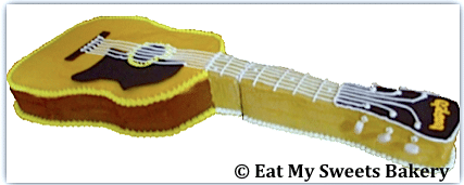 Life Sized Scultped Guitar Cake