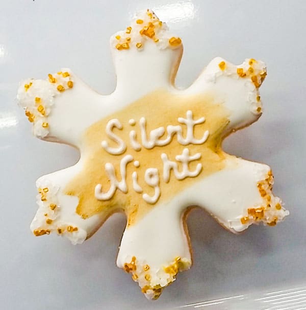 Silent Night Flooded Cookie