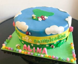 Baby's Tiny Garden Birthday Cake by Eat My Sweets Bakery