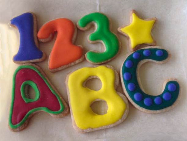 ABC 123 Flooded Cookies from Eat My Sweets Bakery