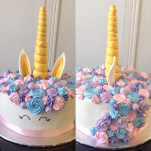 3-D Unicorn Birthday Cake