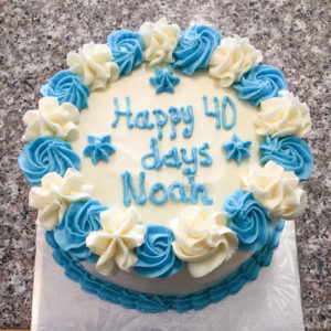 40 Days Old Birthday Cake