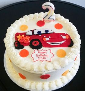 Lightning McQueen Birthday Cake from Eat My Sweets Bakery