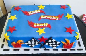 Hot Wheels Racing Theme Birthday Cake