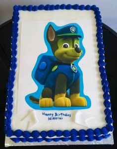 Chase from Paw Patrol Birthday Cake
