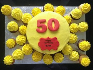 Sunshine CupCake Birthday Cake from Eat My Sweets Bakery