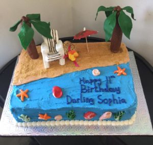 Life's a Beach Birthday Cake from Eat My Sweets Bakery