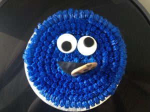 Cookie Monster Buttercream cake