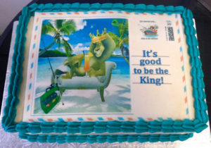 "It's Good to Be King" Edible Image Birthday Cake