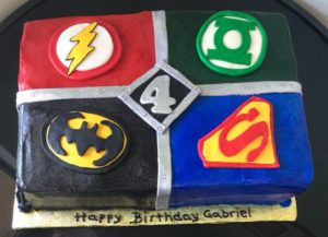 League of Superheros Birthday Cake