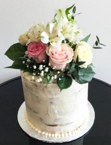 Naked Tall Floral Cake from Eat My Sweets Bakery