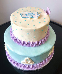 2-Tier Pretty in Pastels Birthday Cake