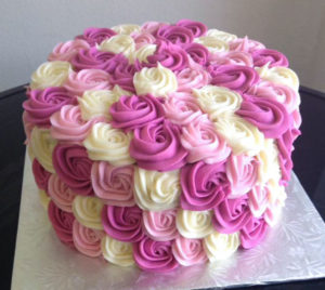 Swirl Ombre Birthday Cake