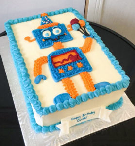 Robot Birthday Cake