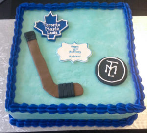 Toronto Maple Leafs Birthday Cake from Eat My Sweets Bakery