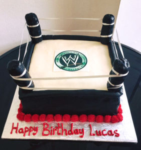 WWE Wrestling Ring birthday cake