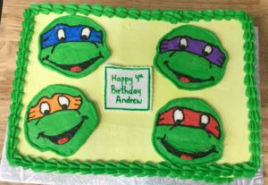 2-D Mutant Ninja Turtles CakeFrom Eat My Sweets Bakery