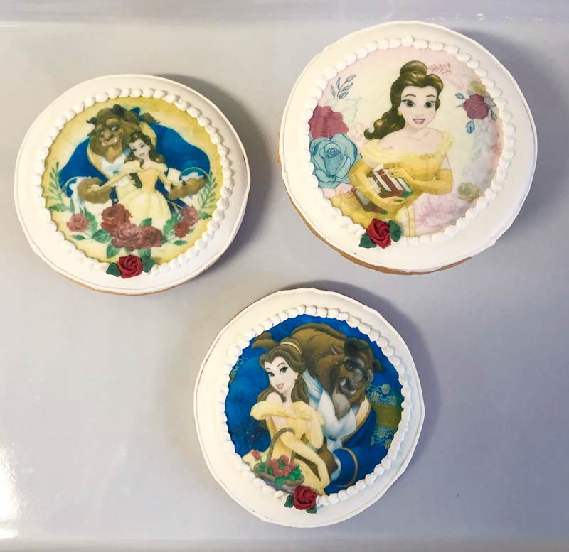 Beauty & the Beast edible image flooded cookie from Eat My Sweets Bakery