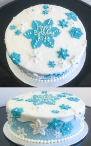 Frozen theme birthday cakeFrom Eat My Sweets Bakery