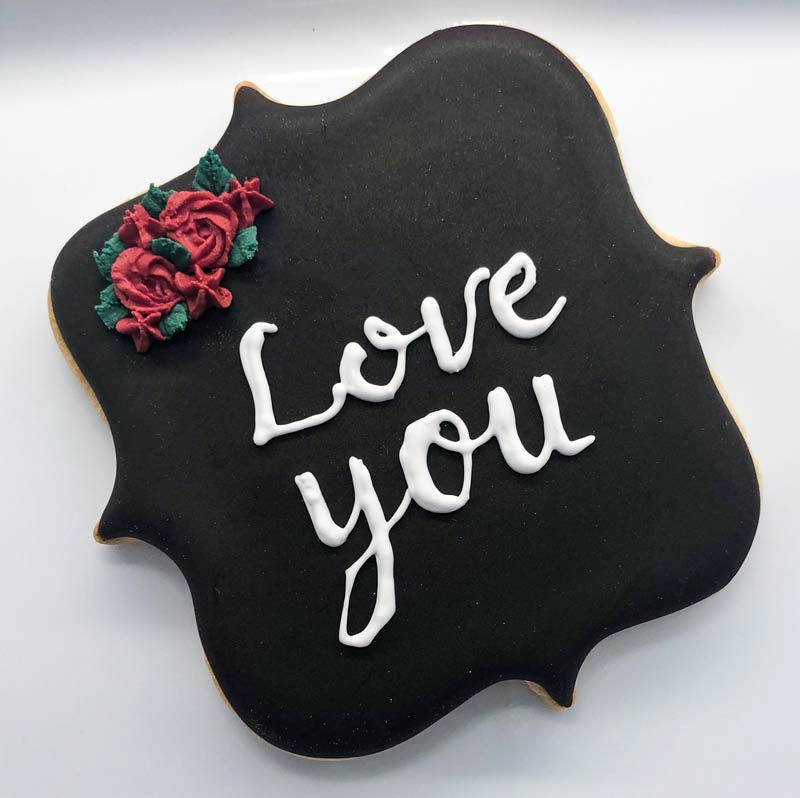 "Love You" Valentine's Day Cookie from Eat My Sweets Bakery