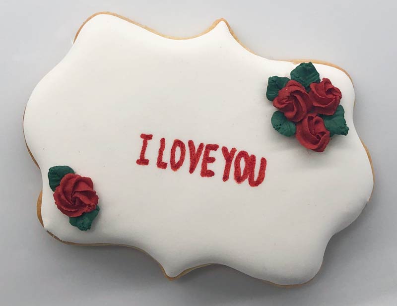 'I love You" Valentine's Day Cookie from Eat My Sweets Bakery