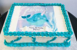 Narwhal Whale Birthday Cake from Eat My Sweets Bakery