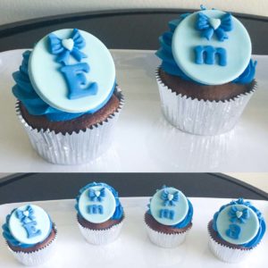 Initial custom cupcakes from Eat My Sweets Birthday